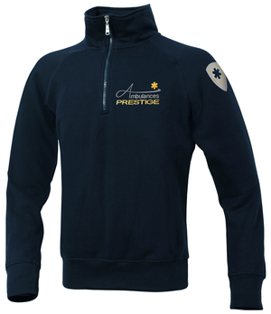 Sweat ambulancier col montant de la gamme PRESTIGE.